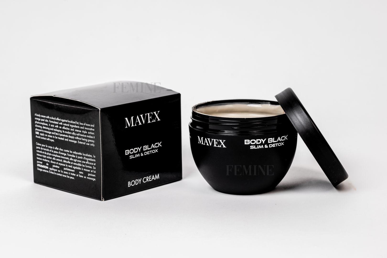 Mavex telový krém Body Black Slim & Detox Cream 250ml